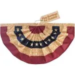 Tea Stained Patriotic Bunting 36" x 18"