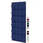 Gorilla Grip Over The Door Shoe Organizer, 24 Large Breathable Mesh Pockets, Space Saving Hanging Storage Holder, Closet Rack Hanger Holds Up to 40 lb