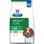 Hill's Prescription Diet R/D Weight Loss-Low Calorie Dry Dog Food - 8.5 lb bag