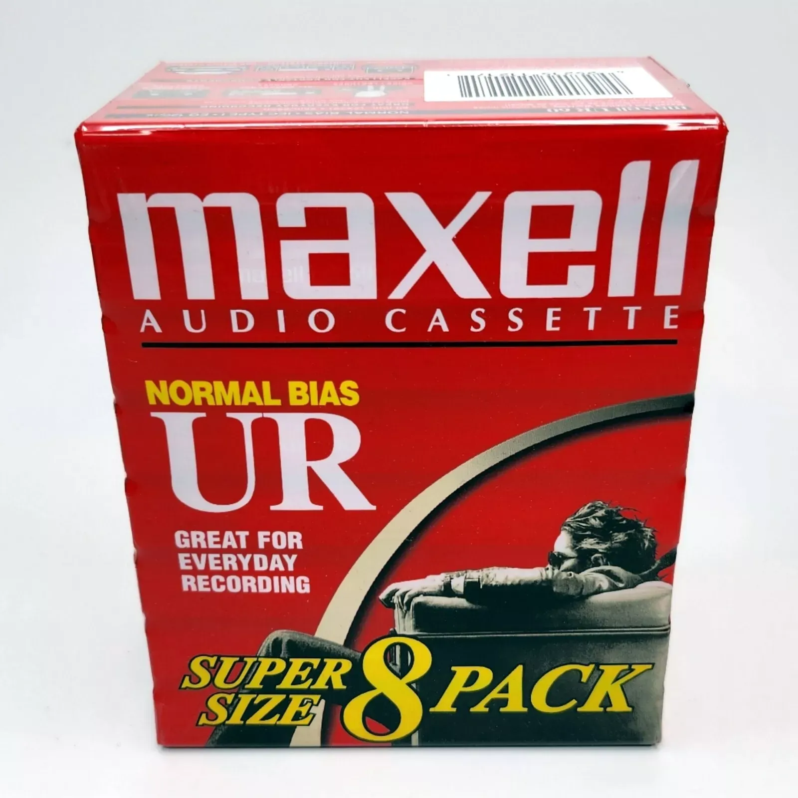 Maxell UR-60 Blank Audio Cassette Tape, 8 Pack