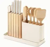 Caraway Prep Set in Charcoal - 14 Piece Knife & Utensil