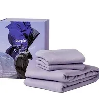 Purple SoftStretch Sheets, King/Californi<wbr/>a King, Moisture-Wicki<wbr/>ng, True White...