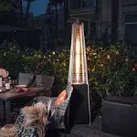 Nuu Garden 48000-BTU Black Steel Floorstanding Liquid Propane Patio Heater | AH001S