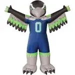 SEATTLE SEAHAWKS INFLATABLE MASCOT NFL 7 FEET TALL LED AIR BLOWN YARD DECOR