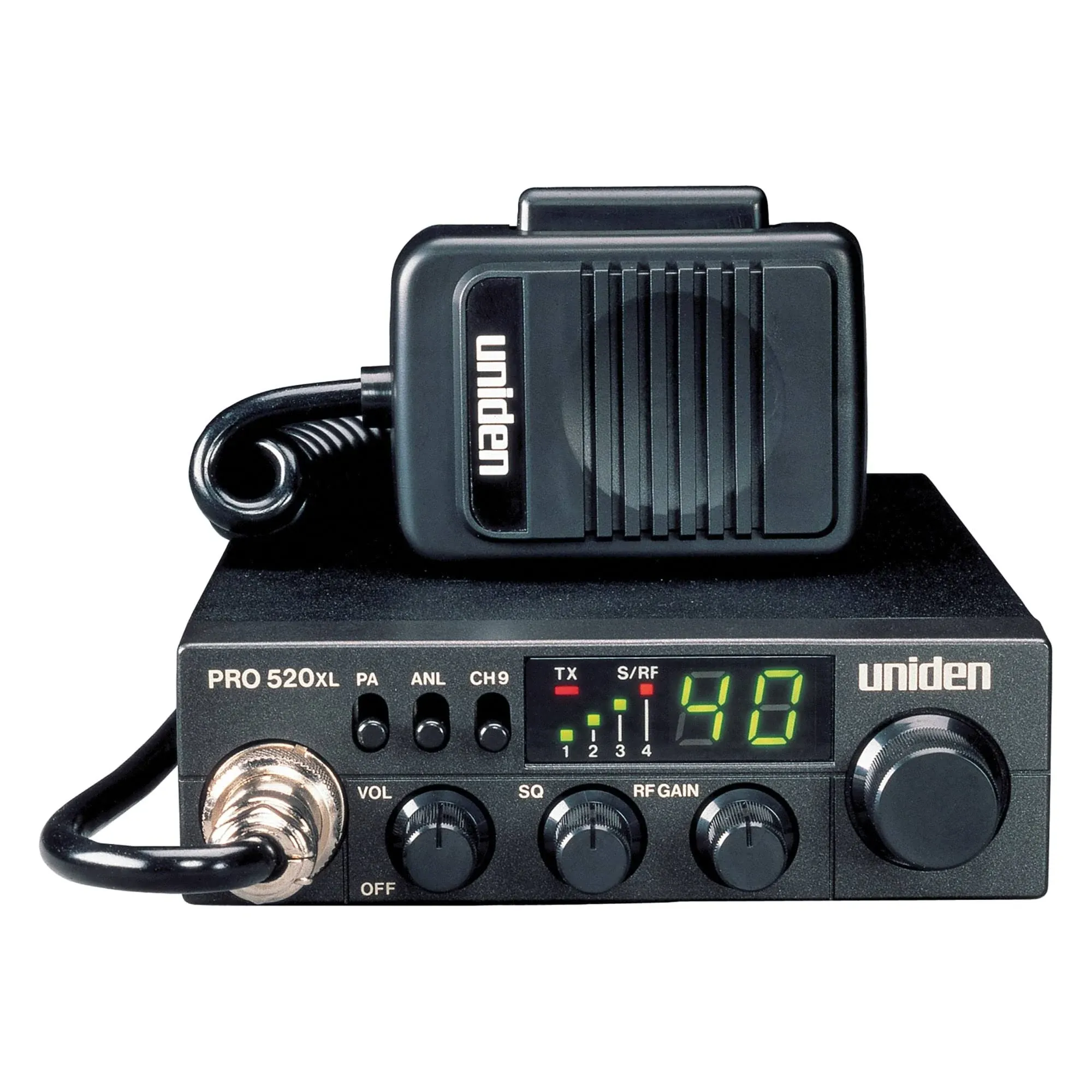 Uniden PRO520XL Pro Series Bearcat 40-Channel Compact CB Radio, PRO520XL