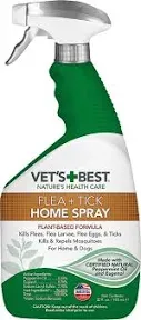 Vet&#039;s Best Flea and Tick Home Spray -Dog Flea and Tick Treatment for Home -32oz