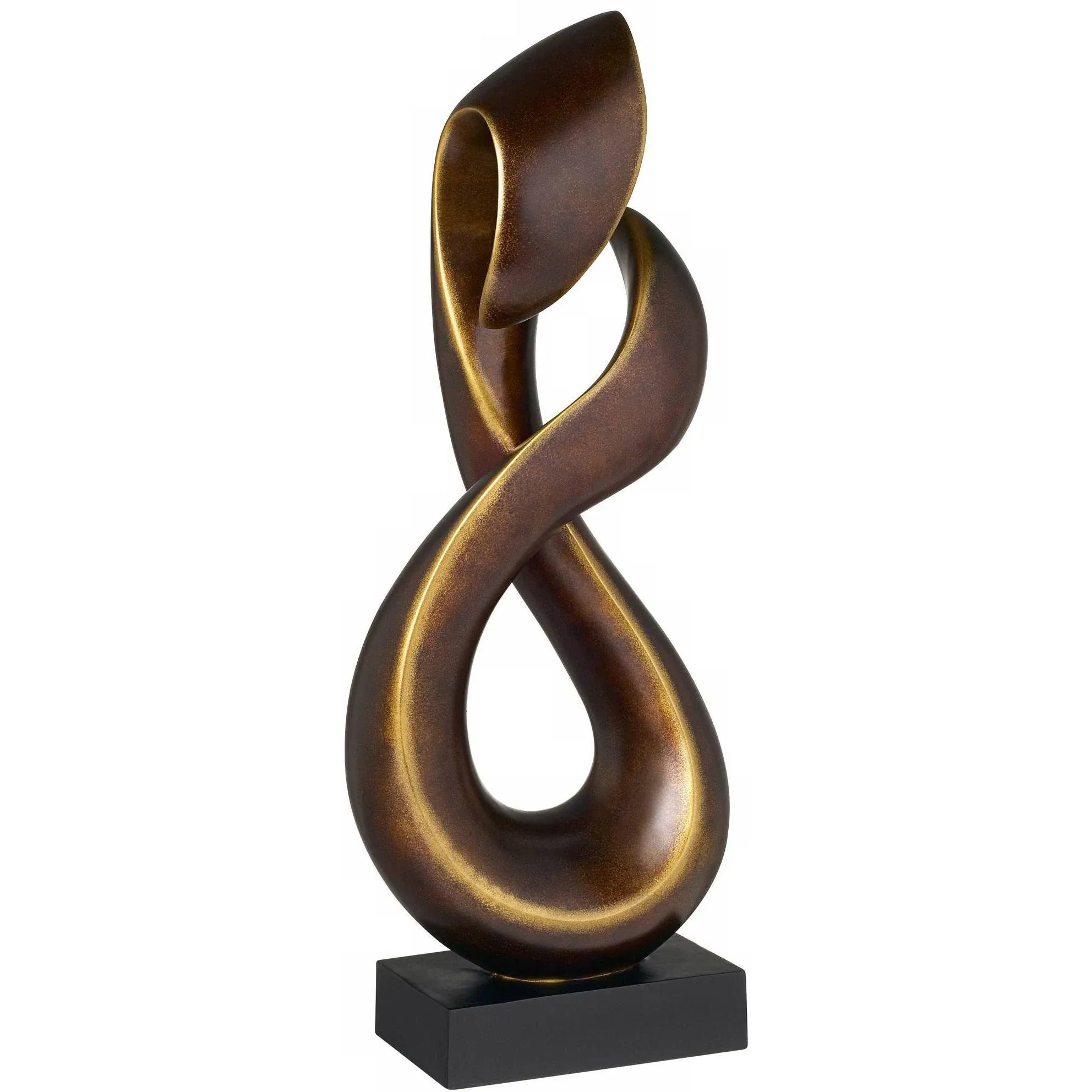 Studio 55D Open Infinity 25" High Gold Sculpture