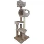 New Cat Condos 140003- Solid Wood Cat Climbing Tower Cat Tree