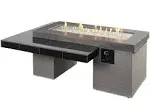 The Outdoor Greatroom Company UPT-1242 Uptown Fire Table with Electronic Ignition, Natural Gas, 42-Inch Burner, Black, 48.25x64.5-Inches