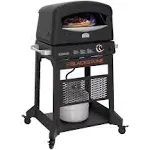 Blackstone Propane Pizza Oven with 16&#034; Rotating Cordierite Stone Mobile Stand