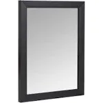 Amazon Basics Rectangular Wall Mount Mirror 16" x 20" - Standard Trim, Black