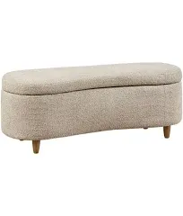 INK+IVY Bailey Boucle Flip Top Storage Bench