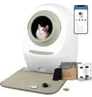 Casa Leo Leo's Loo Too Starter Bundle - Smart Self-Cleaning Cat Litter Box, Blue