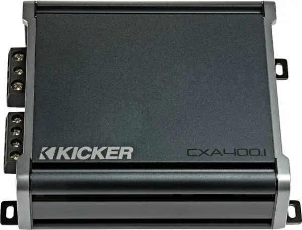 KICKER 46cxa400.1 CX Series Mono Amplifier - 400 Watt RMS X 1 at 1ohm