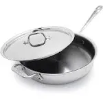 All Clad 3 Quart Stainless Steel Saute Pan with Lid