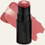 NUDESTIX Nudies Matte + Glow Core All Over Face Plumping Peptide Blush Peach Pearl 0.21 oz / 6 G