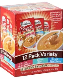 Delectables Bisque Lickable Cat Treats Variety Pack