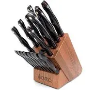 Cutco 19 Pc Kitchen Knife Set with Cherry Wood Stand