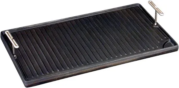 1X Reversible Pre-seasoned Cast Iron Grill &amp; Griddle 24&#034;, NEW