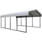 Arrow Steel Carport 12 x 20 x 7 ft. Charcoal