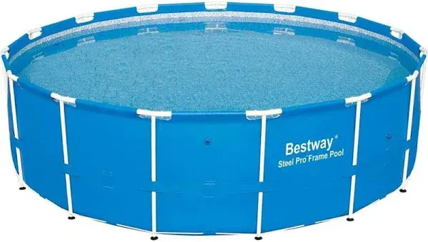 Bestway Steel Pro 15-Foot x 48" Round Above Ground Swimming Pool