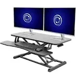 VIVO 36 inch Desk Converter, Height Adjustable Sit to Stand Riser, Dual Monitor