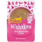 Friskies Cat Food, Lil Shakes, with Scrumptious Salmon 1.55 oz