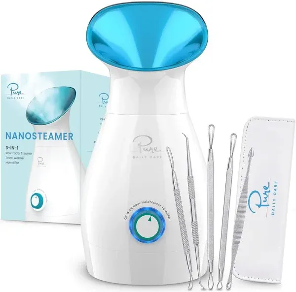 Pure Daily Care NanoSteamer Large 3-in-1 Nano Ionic Facial Steamer