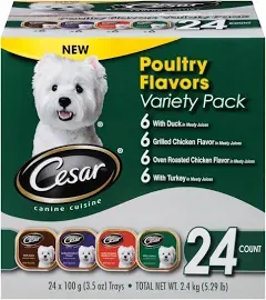 Cesar Wet Dog Food Variety Pack