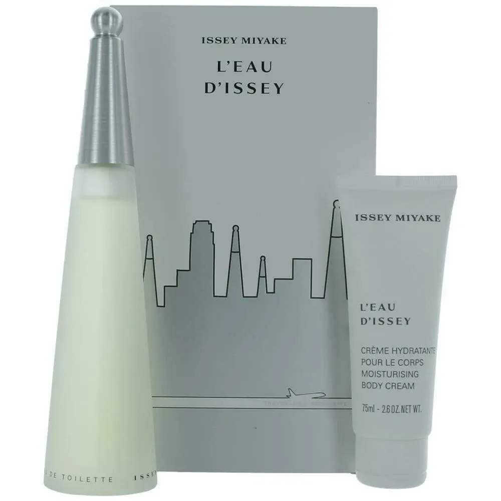 "Issey Miyake L'Eau D'issey 100ml EDT & 75ml Body Lotion Gift Set"