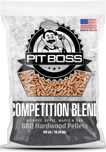 100% All-Natural Hardwood Competition Blend BBQ Grilling Pellets, 40 Pound Bag