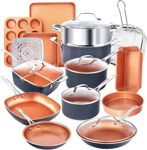 Gotham Steel 20 Piece Nonstick Cookware and Bakeware Set