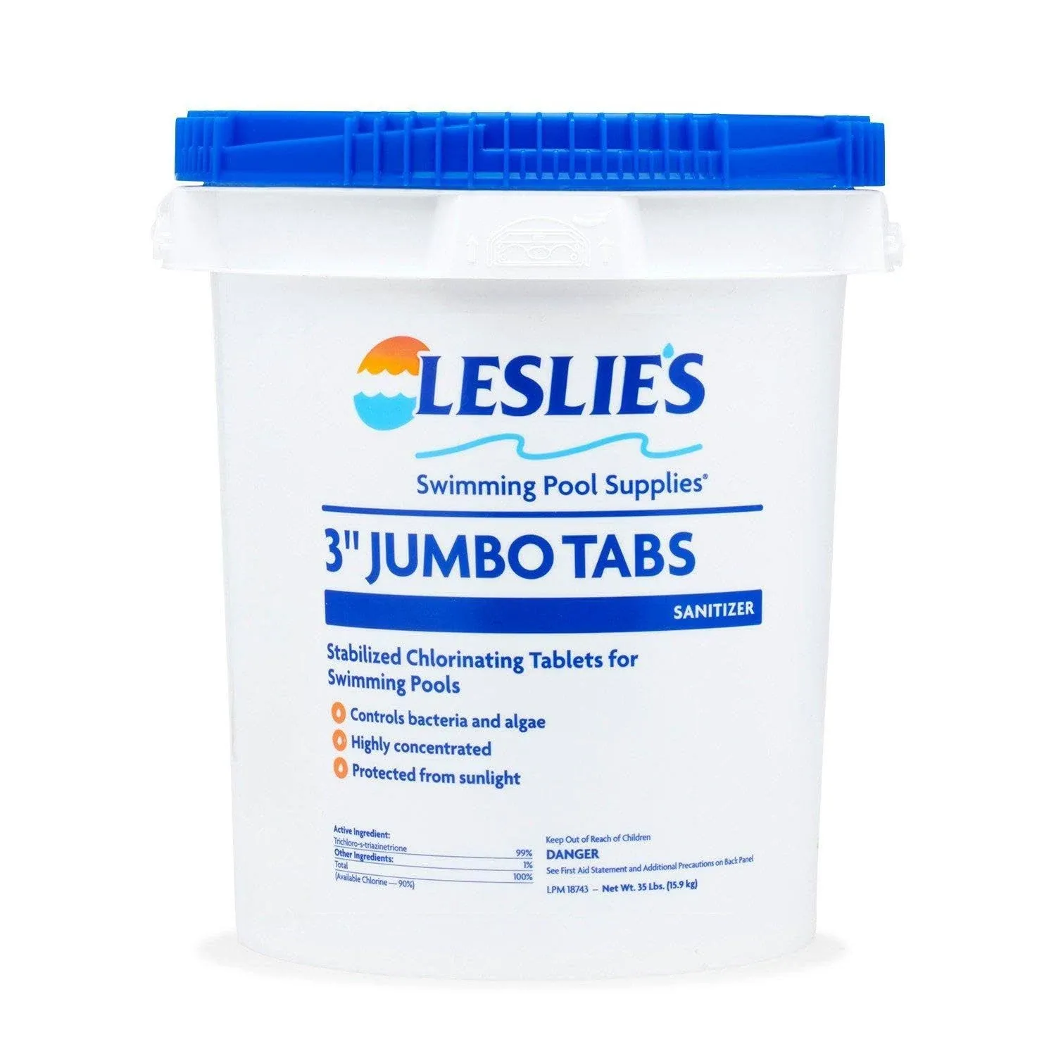 Leslie's 3in. 35lb Jumbo Tabs Chlorine Bucket