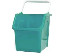 good natured Stackable Recycle Bin with Handle, 6 Gallon / 25 Liter - Ideal for Kitchen, Home & Indoor Use - Compact & Small Recycling Bin - Perfect for Recycling Cans, Recycle Bin - Raspberry