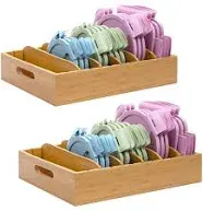 XiaoyUZITF 2 Pack Bamboo Lid Holder