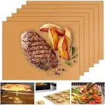 UBeesize Copper Grill Mats Set of 6