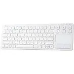 sanwa multi device bluetooth keyboard with touchpad rechargeable keypad with trackpad for laptop desktop computer pc ipad/ip