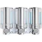 Aviva Better Living Products Three Chamber Dispenser, Chrome, Brand New