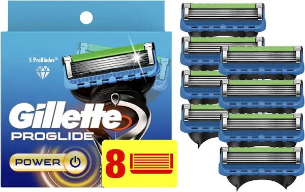 Gillette® ProGlide Power Razor Blade Refills - 8 ct