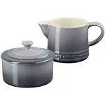 Le Creuset Oyster Stoneware Signature Cream & Sugar Set