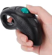 Wireless USB Handheld Finger Trackball Mouse with Laser Pointer