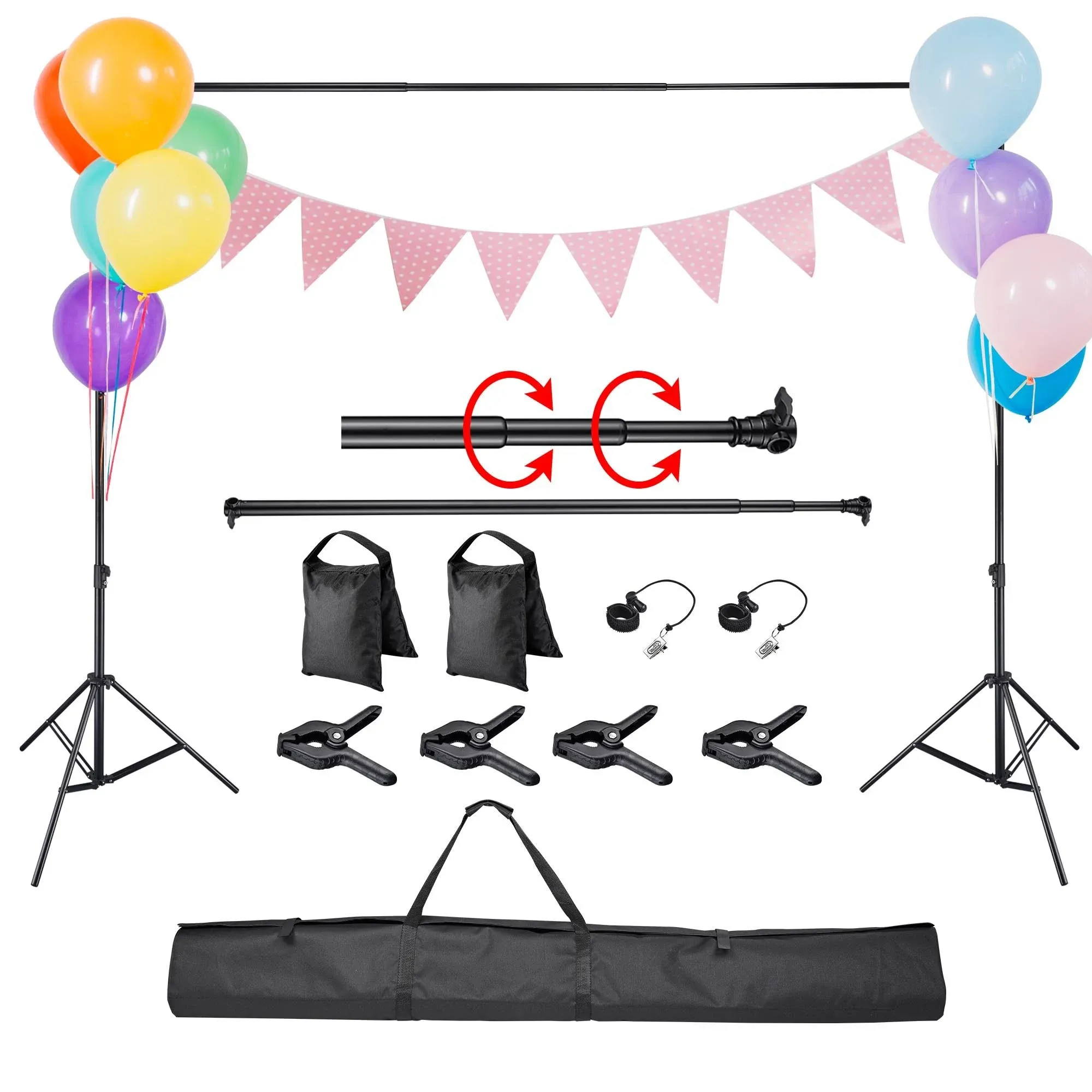 9.5x10Ft Backdrop Stand Kit Tripod Crossbar for Studio Photography Background