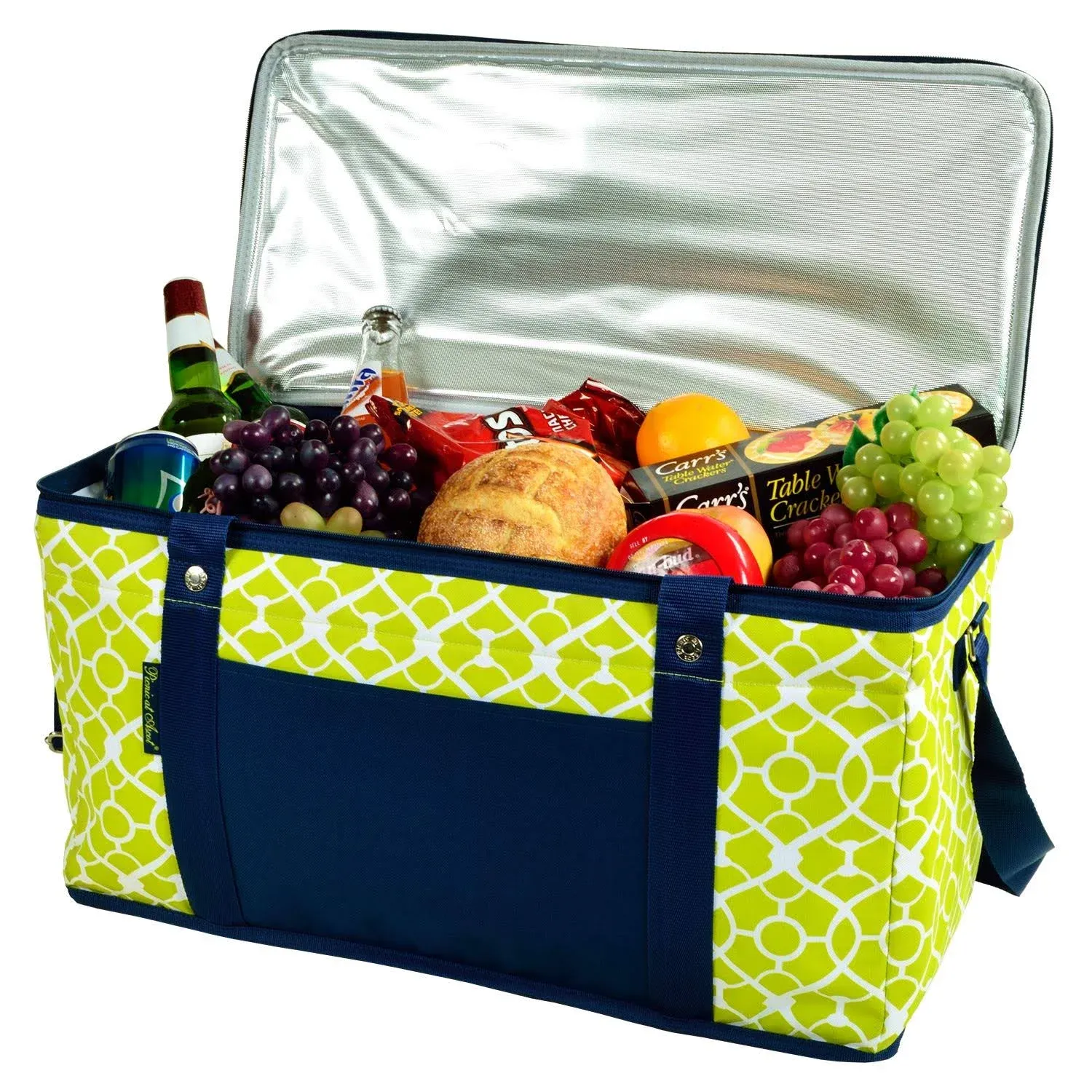 Picnic at Ascot Collapsible Trunk Cooler, Trellis Green - Extra Large