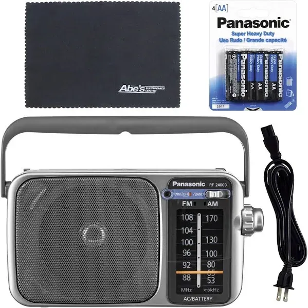 Panasonic RF-2400D Portable FM/AM Radio with AFC Tuner