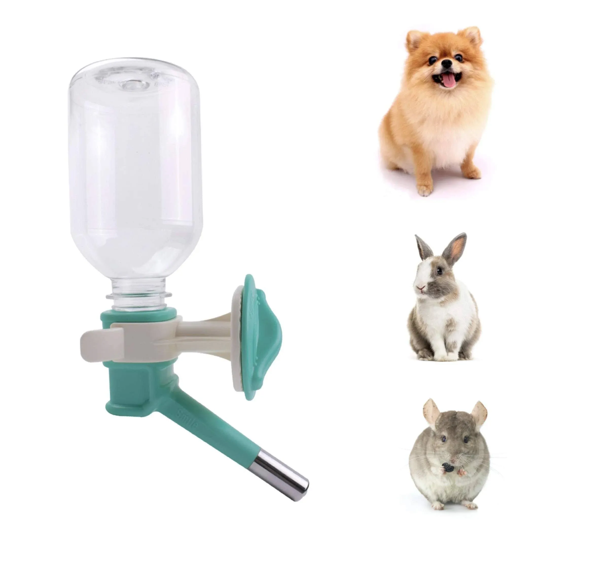 Patented No-Drip Water Bottle/Feeder for Puppies/Toy-Sm<wbr/>all Breed Dogs/Rabbits..<wbr/>.