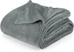 Utopia Bedding Cool Grey Fleece Blanket California King Size Lightweight Fuzzy S