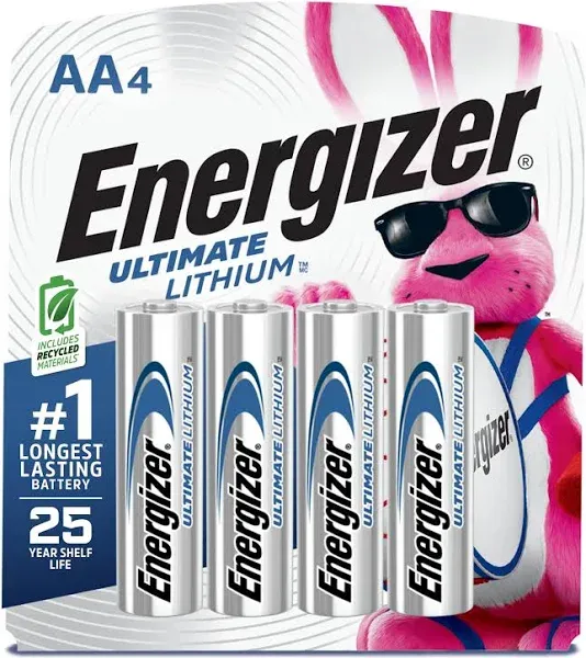 AA Energizer Ultimate Lithium Batteries