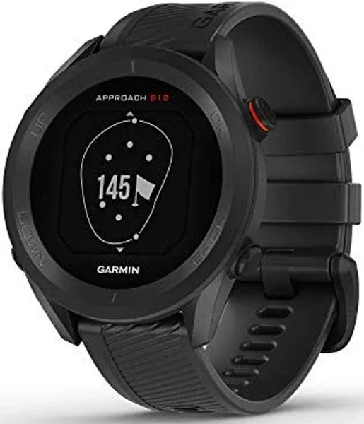 Garmin Approach S12 Golf GPS Golf Watch - Black (010-02472-00)