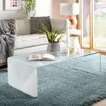 Safavieh Crysta Ombre Glass Coffee Table in White