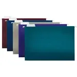 Office Depot 2-Tone Hanging File Folders, 1/5 Cut, 8 1/2in. x 14in, Legal size, Assorted Colors, Box of 25, ODOM01945